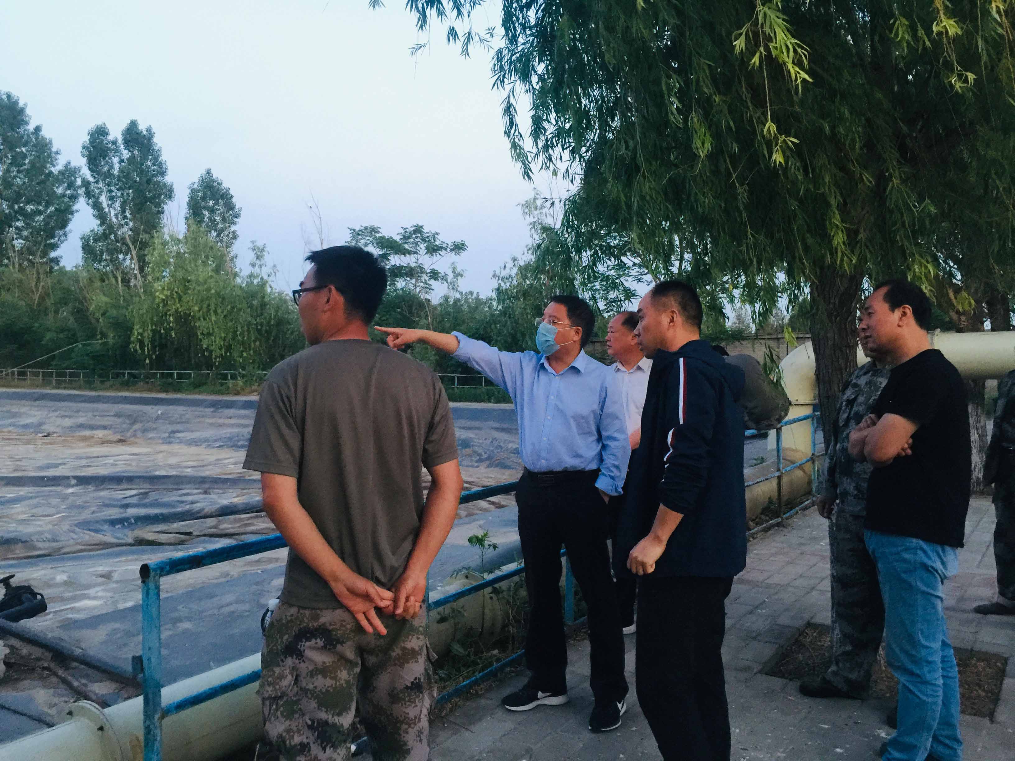 焦作市城市管理局楊局長一行蒞臨盛邦環(huán)境垃圾滲濾液處理項(xiàng)目視察